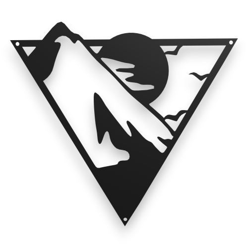 Dekor stalowy z motywem gór, góry cz.6 serii dG-1/6