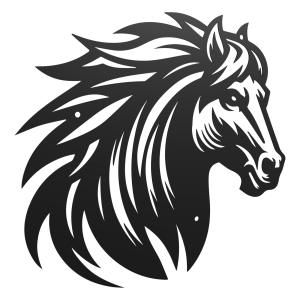 Dekor, stalowy obraz, Koń dK-14