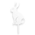 Ozdobny znacznik ogrodowy ze stali, ozdoba ogrodowa ZAJĄC-1