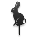 Ozdobny znacznik ogrodowy ze stali, ozdoba ogrodowa ZAJĄC-1