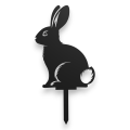 Ozdobny znacznik ogrodowy ze stali, ozdoba ogrodowa ZAJĄC-1