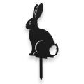 Ozdobny znacznik ogrodowy ze stali, ozdoba ogrodowa ZAJĄC-1