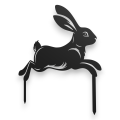 Ozdobny znacznik ogrodowy ze stali, ozdoba ogrodowa ZAJĄC-3 DUŻY
