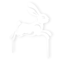 Ozdobny znacznik ogrodowy ze stali, ozdoba ogrodowa ZAJĄC-3 DUŻY