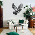Dekor stalowy na ścianę - Gołąb w locie -  dP- 9