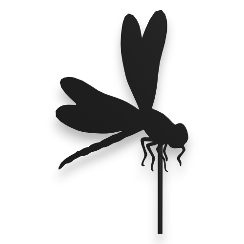 Ozdoba ogrodowa ze stali na rabaty, doniczki - Ważka 2