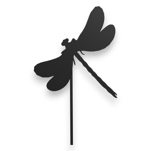 Ozdoba ogrodowa ze stali na rabaty, doniczki - Ważka 3