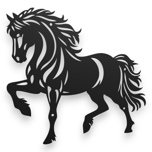 Dekor, stalowy obraz, Koń dK-16