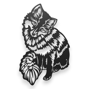 Dekor stalowy na ścianę Uroczy Lis -  dL-7