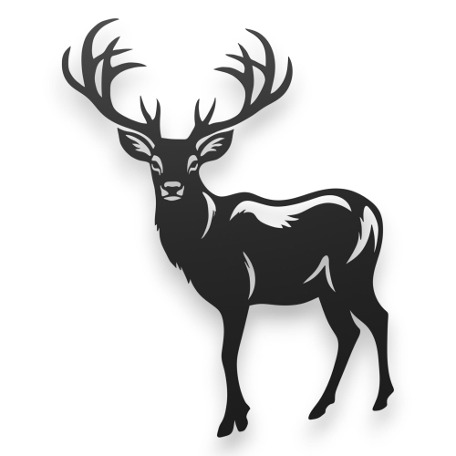 Dekor stalowy na ścianę Jeleń dJ-9