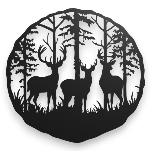 Dekor stalowy na ścianę Jeleń dJ-10