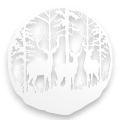 Dekor stalowy na ścianę Jeleń dJ-10