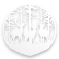Dekor stalowy na ścianę Jeleń dJ-10