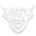 Dekor stalowy na ścianę - bydło szkocie, Highland cattle - dKR-2
