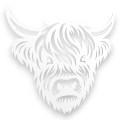 Dekor stalowy na ścianę - bydło szkocie, Highland cattle - dKR-2
