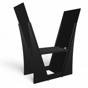 Stalowy, składany stojak na drewno do kominka, paleniska "Kosz 2"