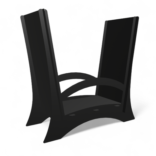 Stalowy, składany stojak na drewno do kominka, paleniska "Kosz 3"