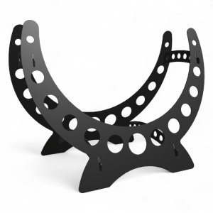 Stalowy, składany stojak na drewno do kominka, paleniska "Kosz 4"