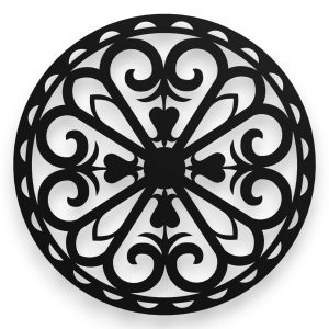 Dekor stalowy, parzenica, Rozeta Góralska - 5-2