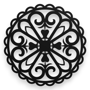 Dekor stalowy, parzenica, Rozeta Góralska - 5-3