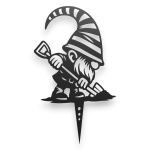 Ozdoba ogrodowa ze stali, krasnal ogrodowy - Skrzat - 2