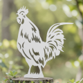 Ozdoba ogrodowa ze stali, dekoracja ogrodu - Kogut - 1