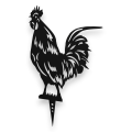Ozdoba ogrodowa ze stali, dekoracja ogrodu - Kogut - 1
