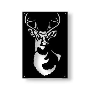 Dekor stalowy na ścianę Jeleń dJ-1