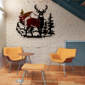 Dekor stalowy na ścianę Jeleń dJ-2