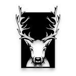 Dekor stalowy na ścianę Jeleń dJ-7