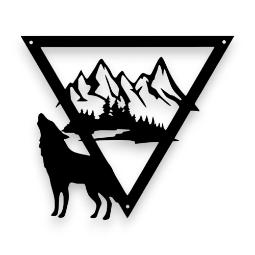 Dekor stalowy, Wilk i góry dW-9