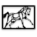 Dekor, stalowy obraz, Koń dK-13
