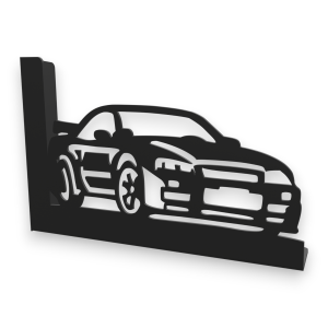 Stalowe, ozdobne wsporniki półki 20 cm - "Auto GT" 2szt