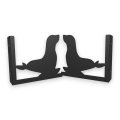 Stalowe, ozdobne wsporniki półki 25 cm - Foka - pF-3 2szt