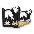 Stalowe, ozdobne wsporniki półki 20 cm - Jeleń- pJ-2 2szt