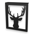 Stalowe, ozdobne wsporniki półki 20 cm - Jeleń- pJ-3d 2szt