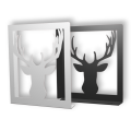 Stalowe, ozdobne wsporniki półki 20 cm - Jeleń- pJ-3d 2szt