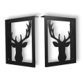 Stalowe, ozdobne wsporniki półki 20 cm - Jeleń- pJ-3d 2szt