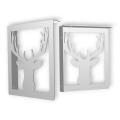 Stalowe, ozdobne wsporniki półki 20 cm - Jeleń- pJ-3d 2szt