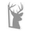 Stalowe, ozdobne wsporniki półki 20 cm - Jeleń - pJ-4g 2szt