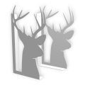 Stalowe, ozdobne wsporniki półki 20 cm - Jeleń - pJ-4g 2szt