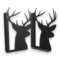Stalowe, ozdobne wsporniki półki 20 cm - Jeleń - pJ-4g 2szt