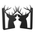 Stalowe, ozdobne wsporniki półki 20 cm - Jeleń - pJ-4g 2szt